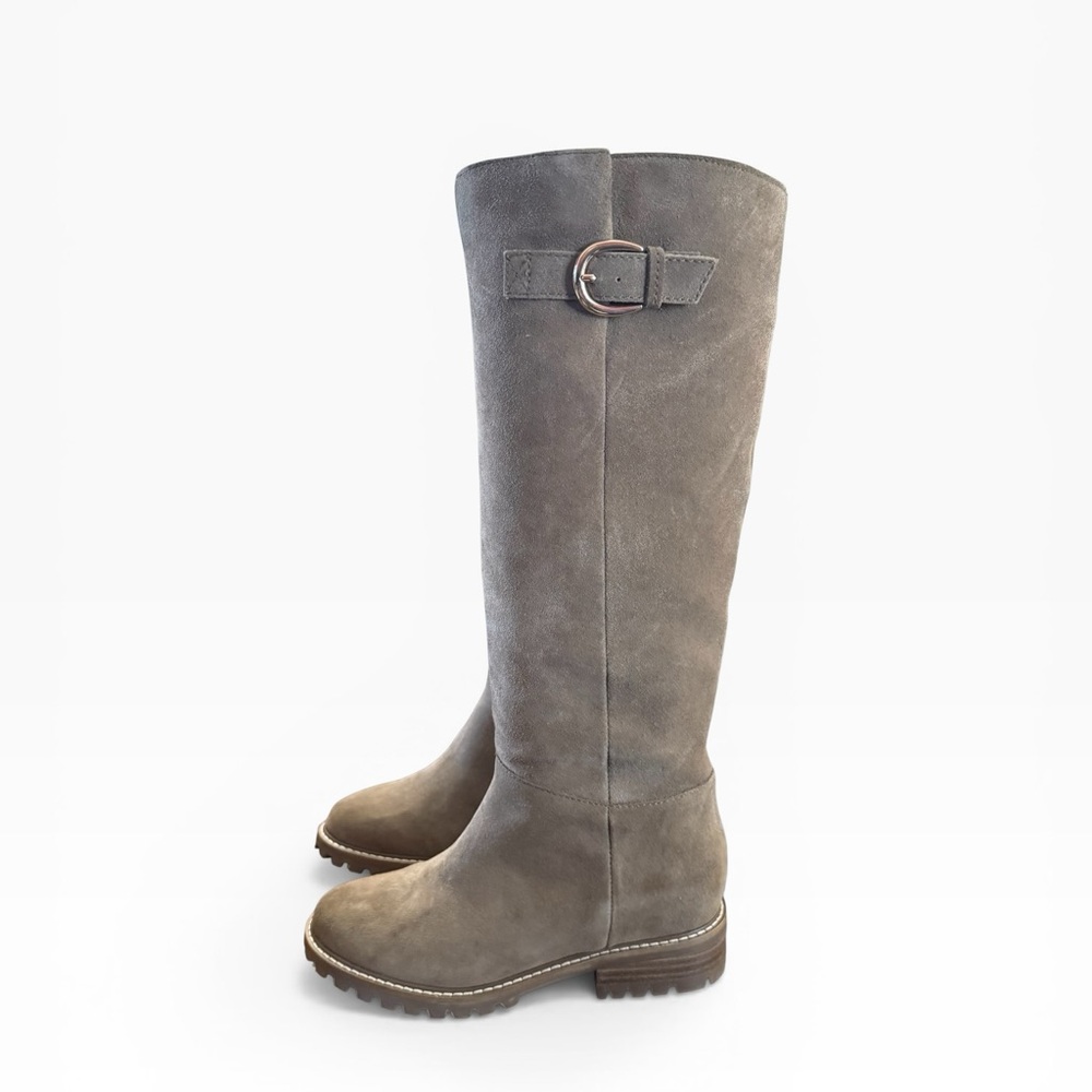 Steve Madden Women's Leary Suede Knee High Boots Taupe Size 5.5 - Picture 2 of 8